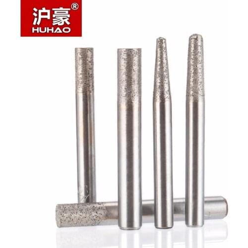 HUHAO 1PC Sintered CNC Stone Carving Bits Sharp Wear-resistant Type Engraved Granite Diamond Metal Powder Engraving Machine Tool