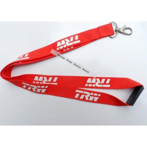 Custom Red Lanyards Logo TRM Silk Screen Print Safety Buckle Neck Lanyards,Person Design Custom Promotion Lanyards Strap