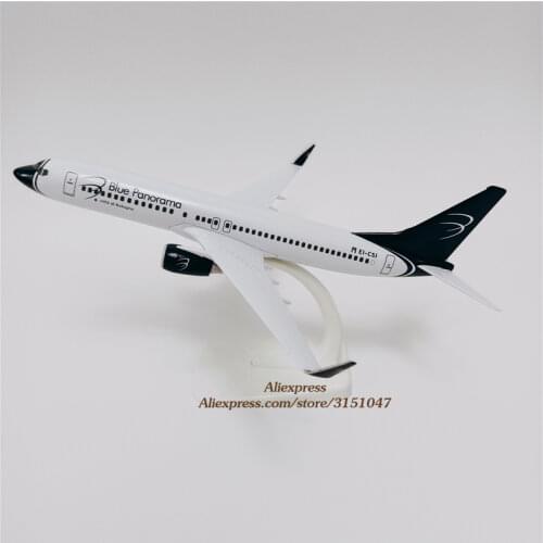 NEW 20cm Alloy Metal Air Italian BLUE Panorama B737 Boeing 737 Airlines Airplane Model Airways Plane Model Aircraft Kids Gifts