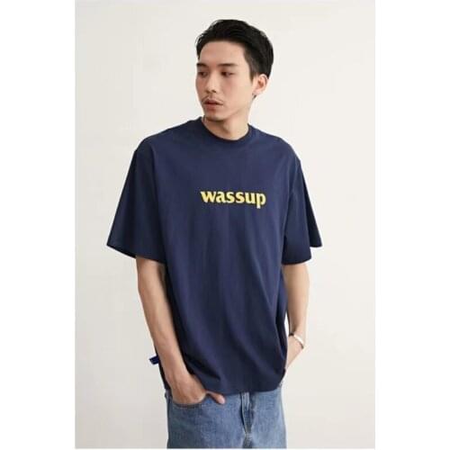 Short Sleeved Mens T-Shirt 2021 Popular Logo Fashion Summer Womens Cotton Tide INS Hong Kong Style Couples Loose Clothing