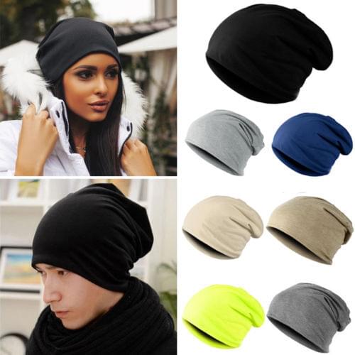 New Fashion Casual Unisex Women Men Knit Winter Warm Ski Crochet Slouch Hip-Hop Hat Cap Hot Sale Beanie Oversize Gray Blue Beige
