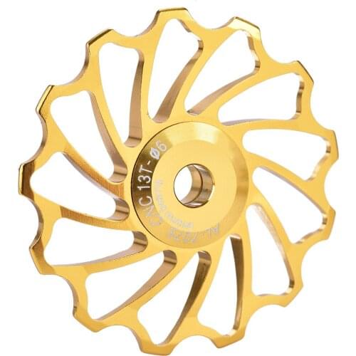 New 2pcs MTB Road Bike Ceramic Pulley 7005 Aluminum Alloy Rear Derailleur 11T 13T Guide Cycling Ceramics Bearing Jockey Wheel