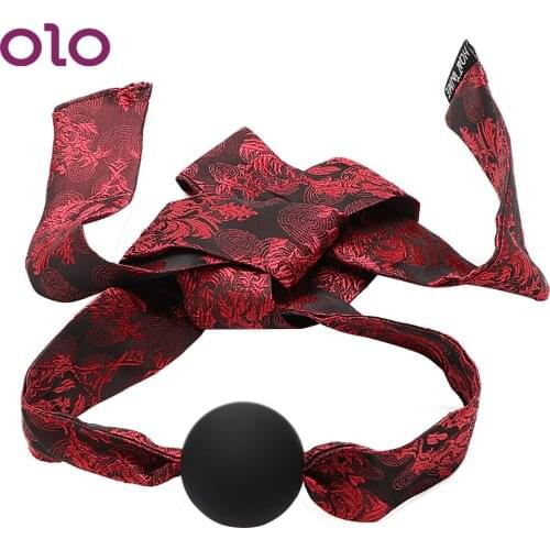 OLO Mouth Shape Ball Oral Sex Cosplay Sex Toys For Women Chastity Female Chastity Belt Bundling Adult Erotica Products