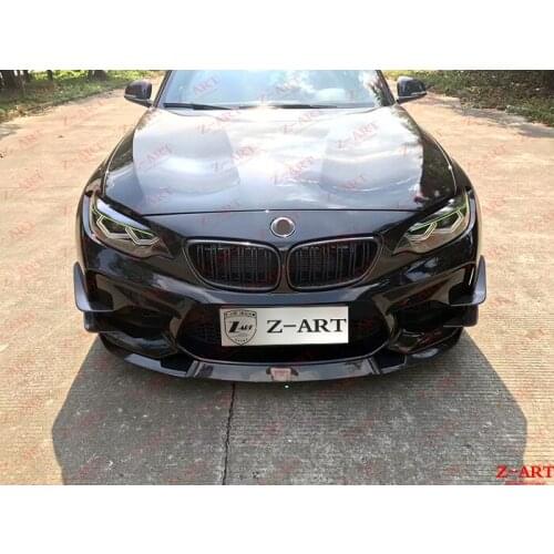 Z-ART carbon fiber GTS front lip for BMW M2 2015-2019 real carbon fiber front spoiler for BMW F87 M2 carbon fiber front chin
