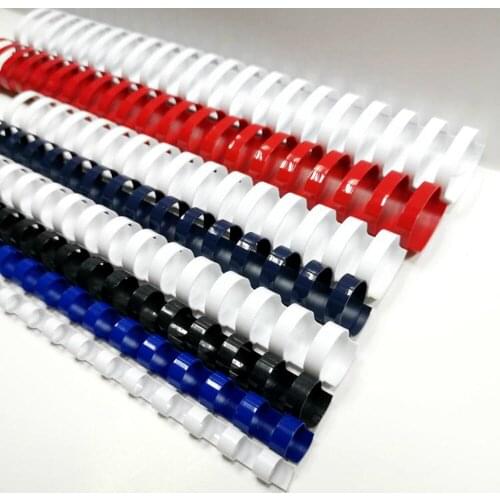 100PCS/LOT Deli 3836 PVC binding aprons 21 rings 12mmx300mm A4 documents binding aprons comb binding machine suppliers