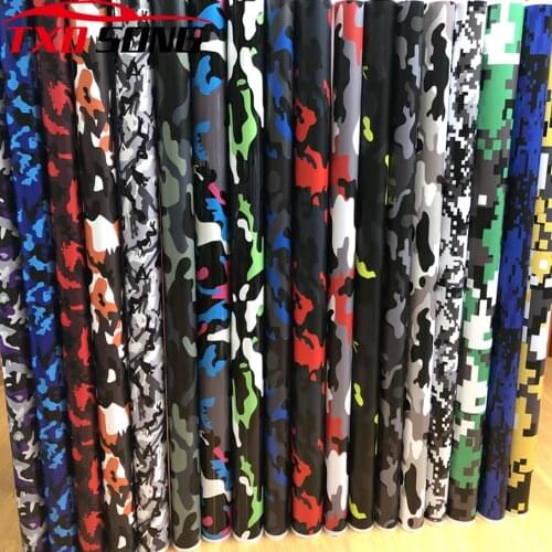 50cm*200/300CM More Camouflage Vinyl Film Adhesive Car Wraps Sticker With Air Free Bubble Car Truck Motorbike Wrapping Decal