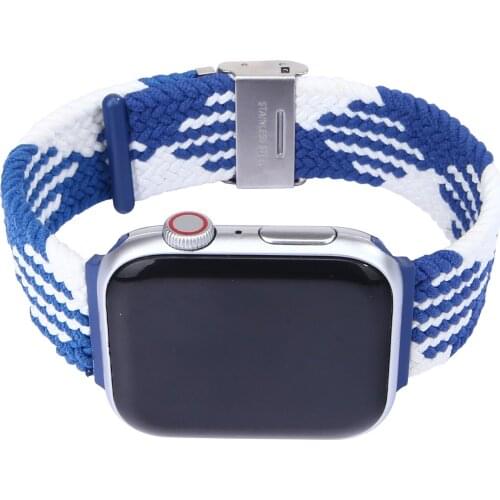 GOOSUU Braided Solo Loop Band For Apple Watch Se Strap 44mm 40mm Elastic Wristband Bracelet on Smartwatch Series 42mm 38mm