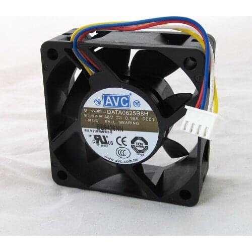 1pc AVC DC Cooling Fan DATA0625B8H 60x60x25mm 60mm 6025 48V 0.16A 4pin Connector
