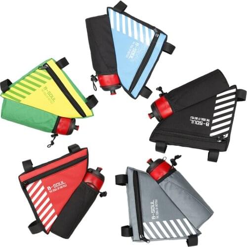 Waterproof Bike Triangle Bag For Bicycle Front Frame Bag Cycling Top Tube Bag Water Bottle Pocket Bicycle Bag