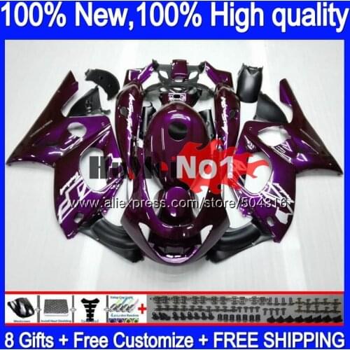 YZF 600R For YAMAHA Thundercat YZF-600R 39MC.44 YZF600R 2002 2003 2004 2005 2006 2007 96 02 03 04 05 06 07 Fairing Dark purple