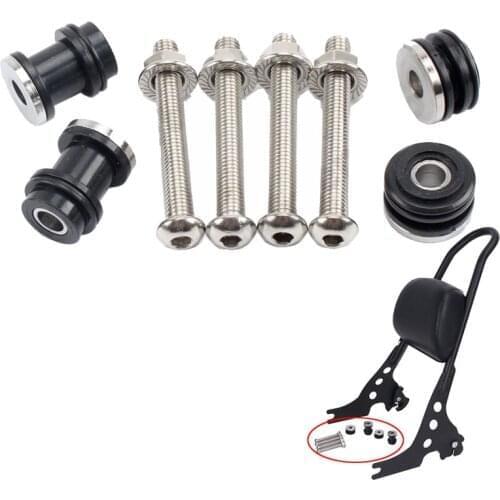 Motorcycle Motorbike Backrest Sissy Bar Solo Rack Detachable Docking Hardware Kit For Harley Iron 883 1200 XL883 XL1200 2004