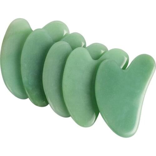Green Aventurine Facial Body Skin Care Toos Gua Sha Massage GuaSha Massager Smooth Wands Women Relax Christmas Gifts Girls