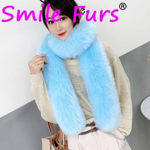 Super Luxury Women Faux Fox Fur Scarf 180*15cm YT29