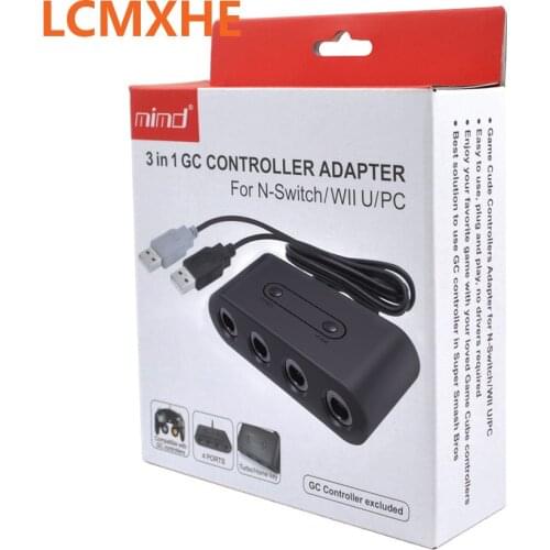 1pc) 3in1 For GameCube GC NS switch Controllers USB Adapter Converter for Nintendo WiiU PC for PC Game Accessory