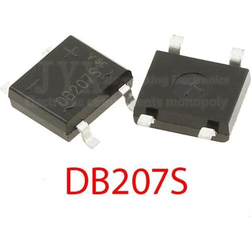 10PCS/LOT DB207 B207 DB207S SMD SOP-4 Bridge Rectifiers SOP4 1000V 2A
