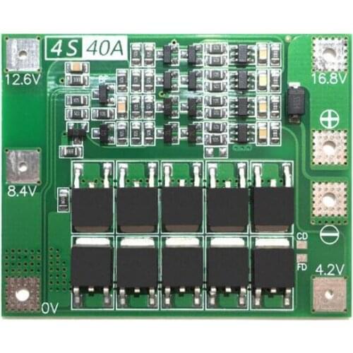 4S 40A lithium battery protection board for electric drill 14.8V 16.8V Enhance/balance charging battery protection board