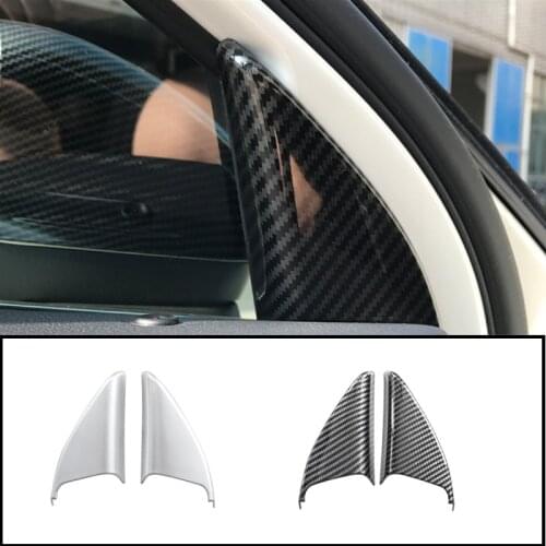ABS Car Styling A Pillar Decoration Patch Triangle Frame Cover Fit For Mercedes Benz A Class W177 CLA C118 2019-2021