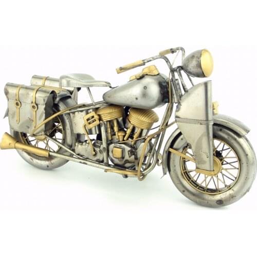 Antique classical motorcycle model retro vintage wrought metal crafts for home/pub/cafe decoration or birthday gift