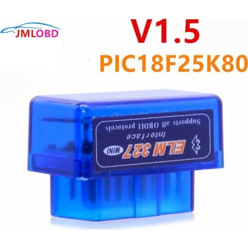 ELM327 V1.5 with PIC18F25K80 chip Bluetooth OBD2 Scan Tool ELM 327 Car Scanner Diagnostic Tool