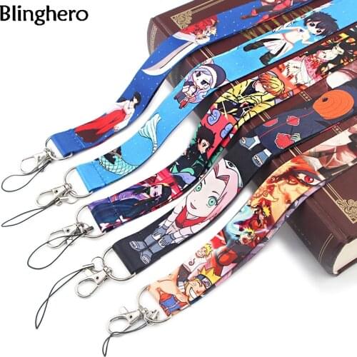 Blinghero Anime Demon Slayer Lanyard ID Badge Holder Inuyasha lanyard for Keys Camera Whistle Mobile Phone Neck Strap BH0616