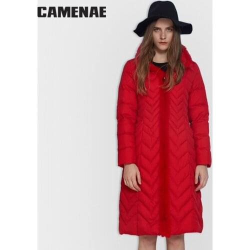 CAMENAE Long Down Jacket Women Winter Ultra Light Down Jacket Women With Hooded Down Coat Female Big Size Coats