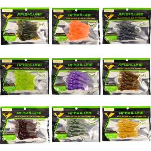 Flexible Shrimp Type Soft Lure 36pcs/lot 80mm 5.5g Plastic soft bait Artificial Bait Silicone Lure FishingTackle Fishing Lures