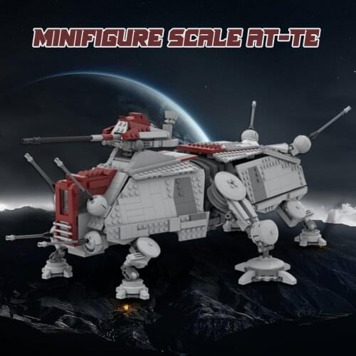 MOC Building Blocks AT-TE Space Wars Series Collection Blocks Movie Walker Model Assembly Kids Toy Gifts