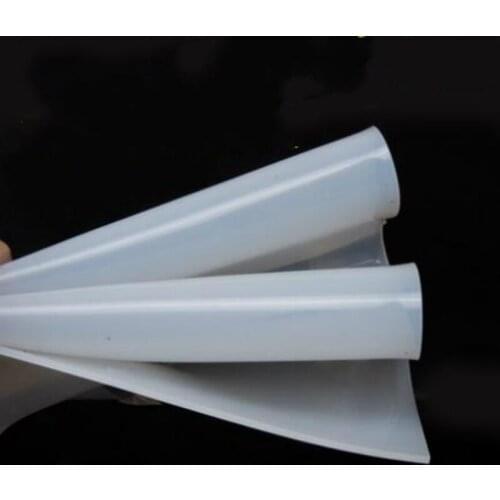 1-3mm Silicone Rubber Sheet milky white silicone rubber sheeting heat resist rubber mat 500x500mm