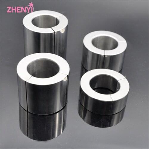 Best-Sell Magnetic Stainless Steel Scrotum Ring Pendant Ball Stretchers Testis Heavy Cocking Male Penis Exercise Sex Toy For Men