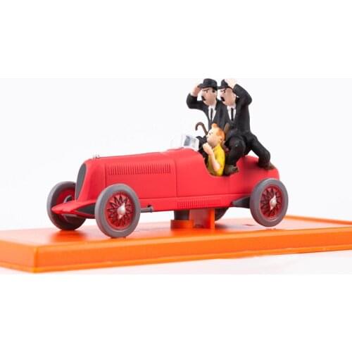 Diecast 1/43 Scale Alloy Car Model TINTIN Pharaohs Cigar Car Model Exhibit Collection Display Gift Static Metal Toys for Boys