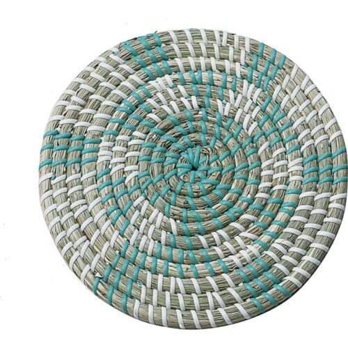 Woven Basket Wall Decor Wall Art Seagrass Decorative Bowl Tray Boho Hanging Wall Basket Decor for Living Room Bedroom