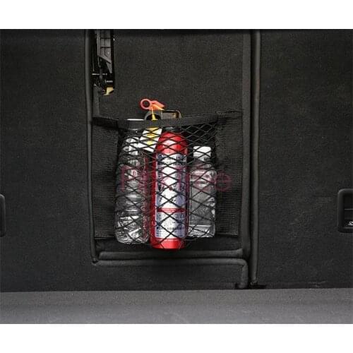 Car Trunk Velcro Nets Storage Bag For Toyota FJ120 FJ150 Prado Strong Elastic Double Lay Elastic String Net Organizer 40*25CM