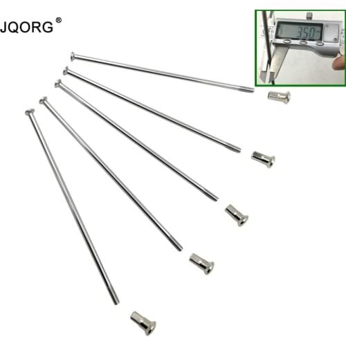60pcs/lot 9G Motorcycle Spokes Diameter 3.5mm Straight Pull 304 Stainless Steel Material Electric Motorcycle Spokes With Nipples