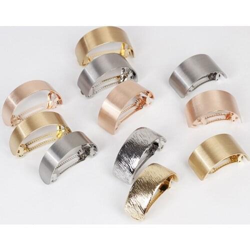 Women Retro Metal Solid Color Hair Clips Moon Crab Hair Clips Girl Hair Accessories Oversized Hairpins Valentines Day Gift