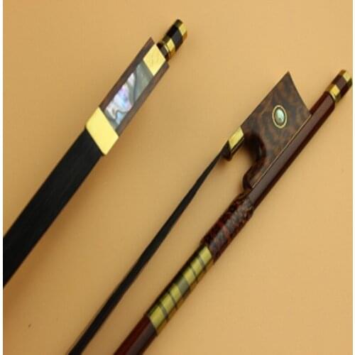 1pcs New Professional Snakewood Violin bows 4/4 full size black horse hair Free shipping