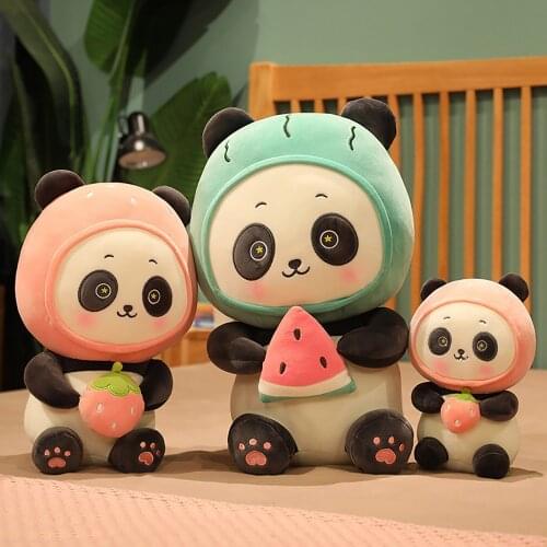 2021 Baby 23cm Cute Panda Plush Toys Hobbies Cartoon Animal Stuffed Toy Dolls for Children Boys Baby Birthday Christmas Gif