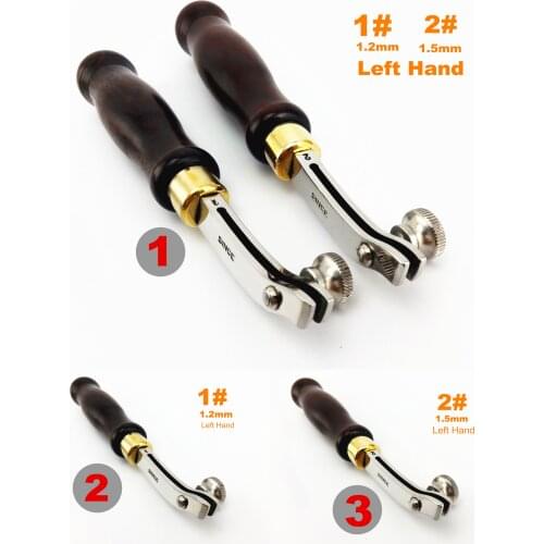 3kinds Leather Craft Press Concave Groove Line Edge Side Creaser Edger Decorate Tool Knife Cutter Punch Chisel Edger Groover Awl