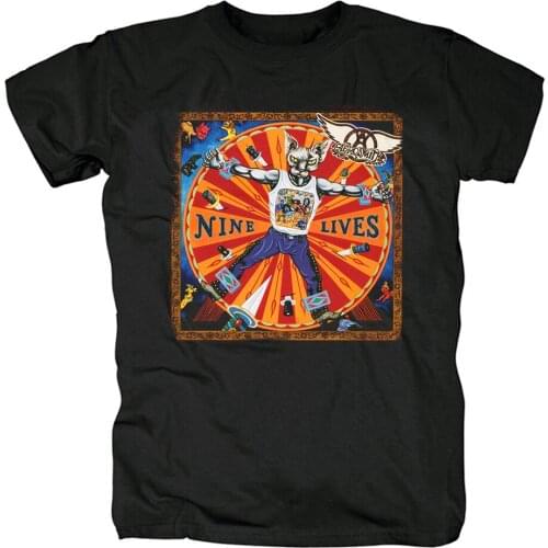 8 designs Aerosmith Rock Brand shirt 3D camisetas mma fitness Punk Hardrock Heavy Metal 100%Cotton rocker skateboard