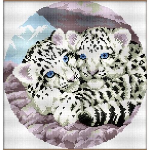 5D DIY Diamond Painting "Baby Tiger Animal" Embroidery Full Square Diamond Cross Stitch Rhinestone Mosaic Painting Gift D4131