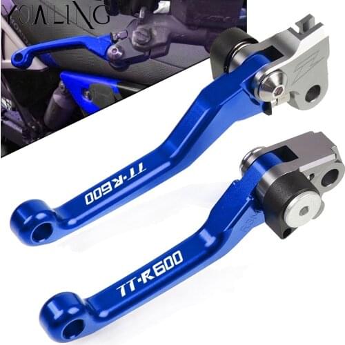 Motorbike CNC Aluminum Folding handle Brake Clutch Lever For YAMAHA TTR600 TTR 600 1998 1999 2000 2001 2002 Dirt Bike Motocross