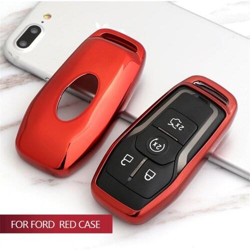 Tpu Car Key Case Cover For Ford Fiesta MK8 MK7 Focus MK3 MK4 Mustang C S MAX Kuga Ranger Fusion Mondeo Mk5 2020 Key Accessories
