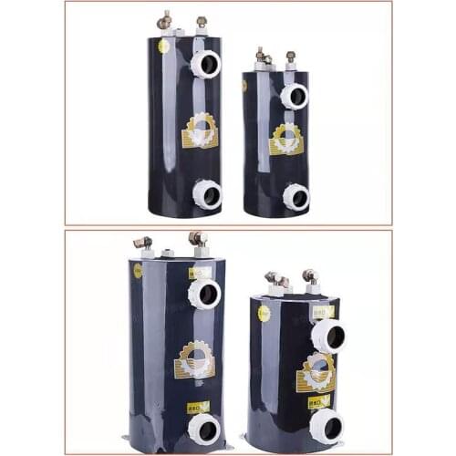 Pure Titanium Evaporator, Seafood Fishpond Chiller Accessories, Seawater Freshwater Refrigerator Titanium Barrel. 1.0HP