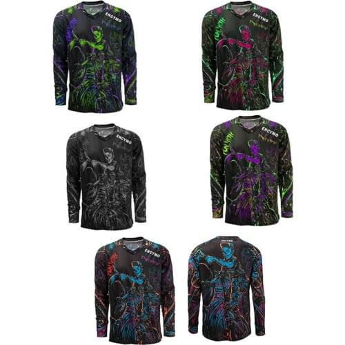 ENCYMO Motocross Jersey Bicycle BMX Mountain Downhill Bike Long Sleeve Enduro Racing Shirts Cycling Jerseys