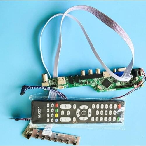 Kit for HB140WX1 Remote VGA LCD AV TV Controller Doard Screen Audio 1366x768 40pin Panel HDMI LED Display USB LVDS Monitor 14"