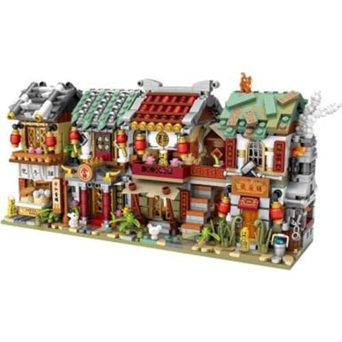 LOZ MINI City/ancient Street Blocks/loques Chinese culture Tradition Architecture Model education gifts collection value toys