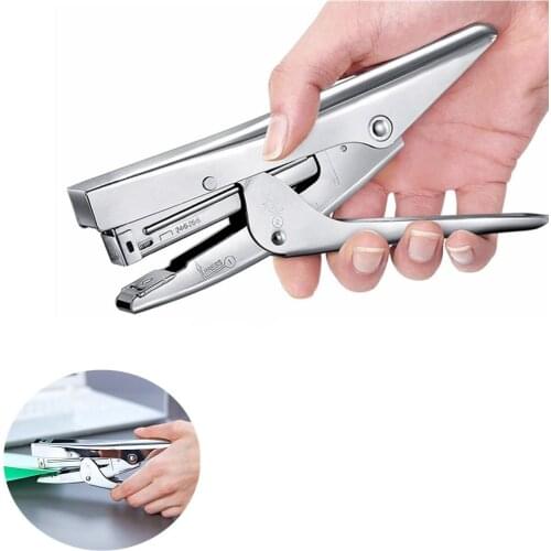 Metal Stapler Home Office School Supplies Handheld Book Stitcher Binding Machine(Not Included Staple)