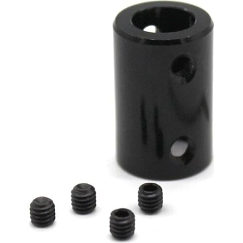 16MM Black Aluminum Alloy Coupling 25MM DIY Motor Shaft Connection Transmission Accessory