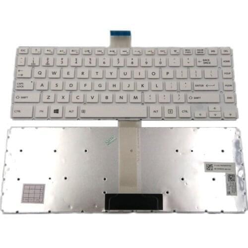 New Laptop Keyboard for Toshiba Satellite L45D-B4384PM L45D-B4398WM L45D-B4399WM L45DT-B4177SM White Without Backlit & Frame