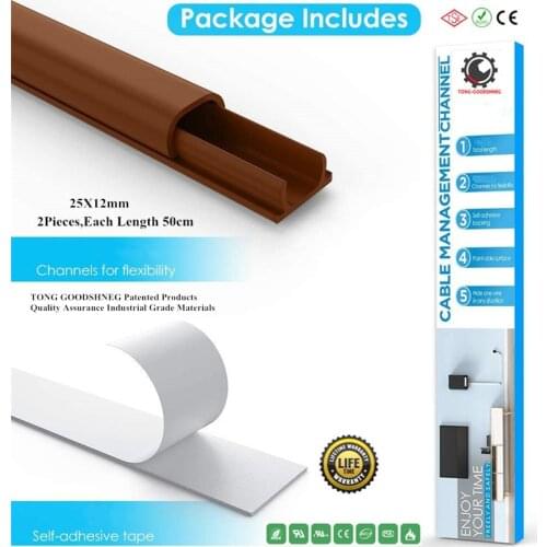 Mini Wall Cord Cover,Cable Concealer,On-Wall Wire Cover,Paintable Cable Management Raceway to Hide Wires,Trunking Cable Raceways