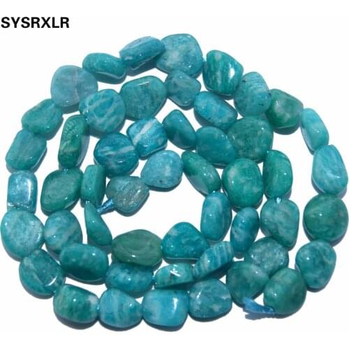 Wholesale 5-8 MM Irregular Shape Charm Natural Import Amazon Stone Beads For Jewelry Making DIY Bracelet Necklace Strand 15